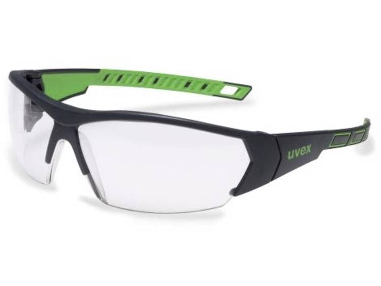 Uvex i-works 9194175 Veiligheidsbril Antraciet, DIN EN 170 - Groen