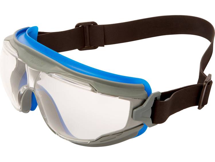 3M™ Goggle Gear 500 GG501NSGAF-BLU Ruimzichtbril Incl. anticondens-bescherming Blauw, DIN EN 166 - Gris