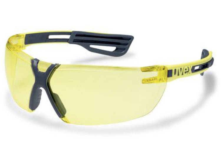 Uvex x-fit pro 9199240 Veiligheidsbril Incl. UV-bescherming, Antraciet - Geel