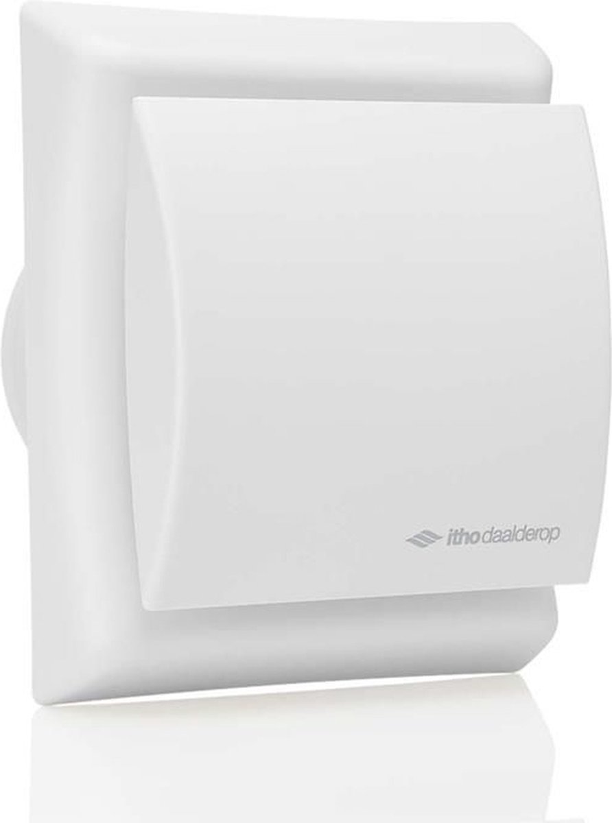 Itho Daalderop Btv Badkamer/Toilet Ventilator Met Timer En Hygro 16x13,7x18,6 cm Wit