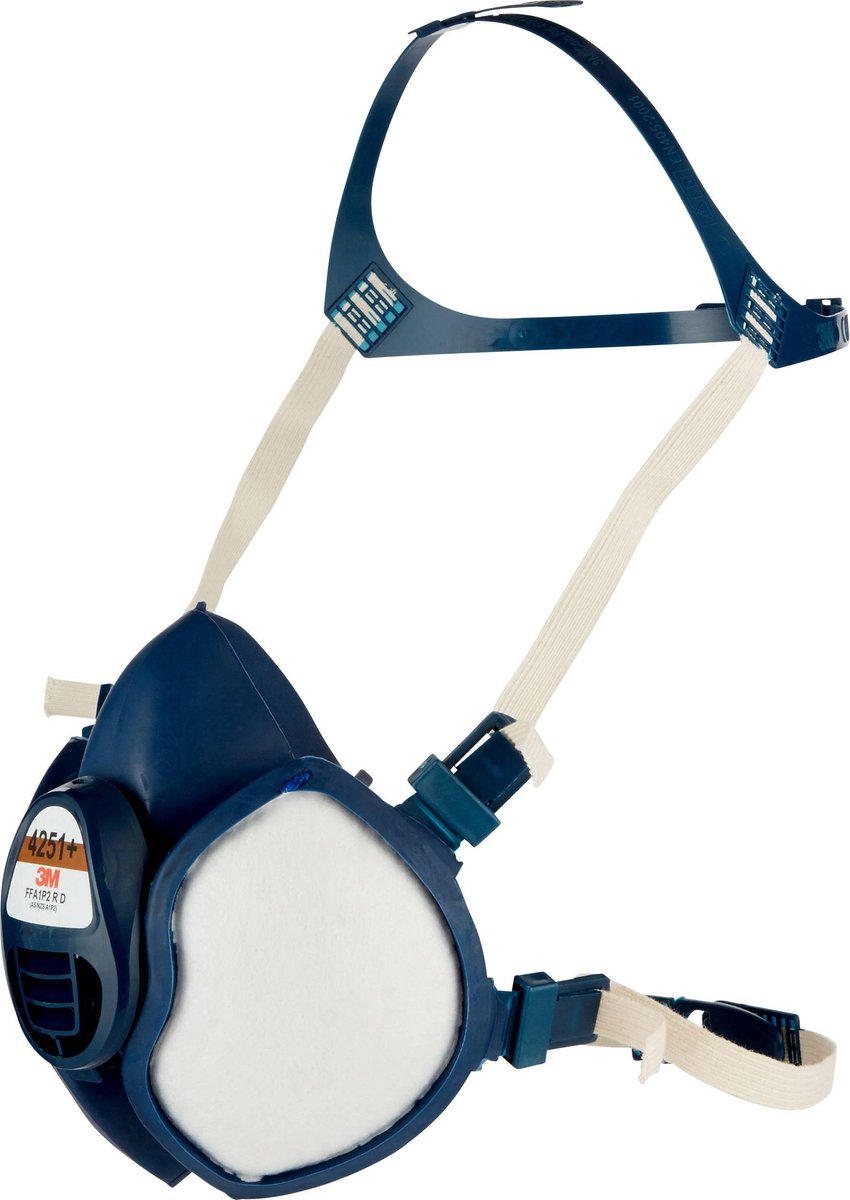 3M™ 4251+ Halfgelaatsmasker FFA1P2 R D 1 stuk(s) DIN EN 405