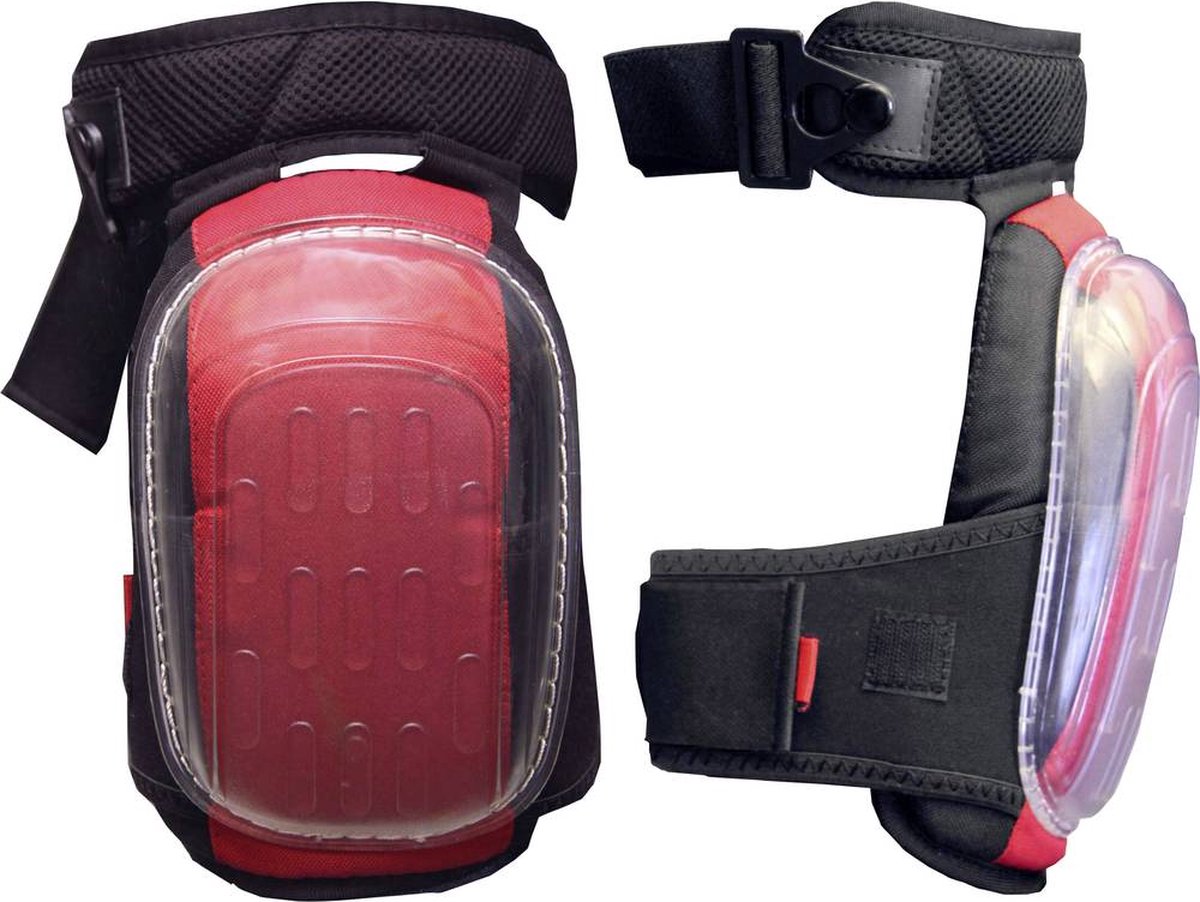 Kniebeschermer met gel GELO Comfort 2488 Rood, 1 stuk(s) - Zwart