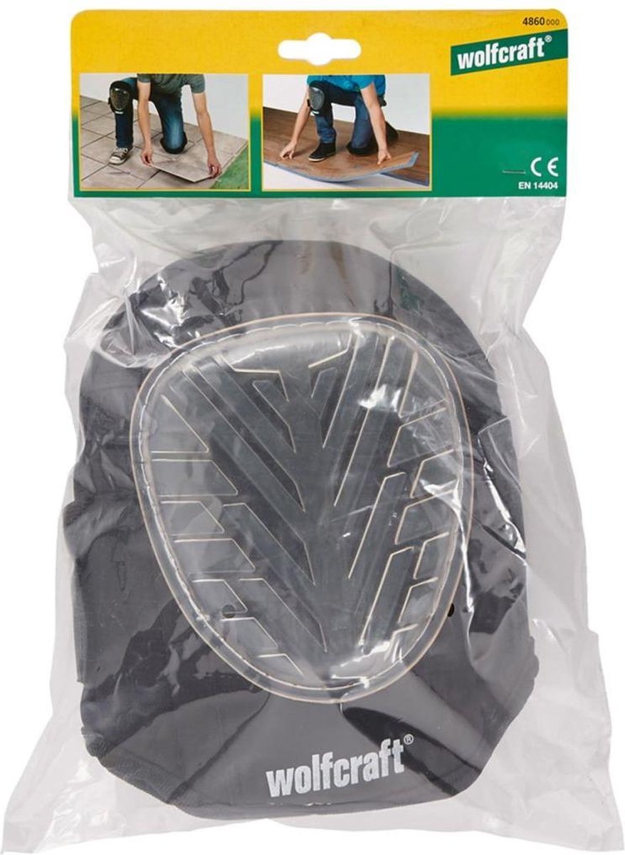 Wolfcraft Kniebeschermer met gel 4860000 1 paar - Zwart