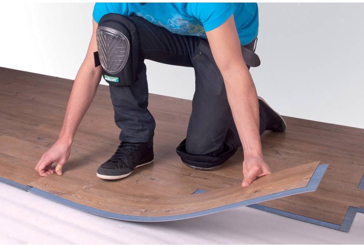 Wolfcraft Kniebeschermer met gel 4860000 1 paar - Zwart