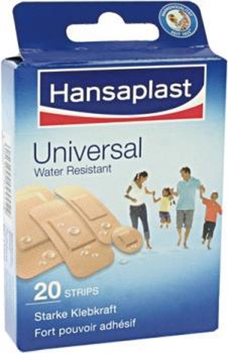 Hansaplast Universal 20 strips in 4 grootten