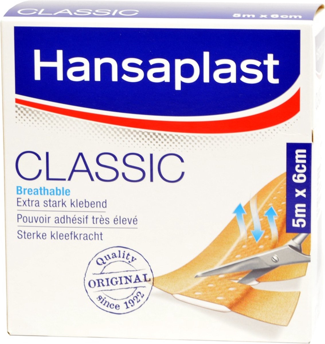 KB.T4107.001 Hansaplast CLASSIC Standard Classic Standard 5 m x 6 cm