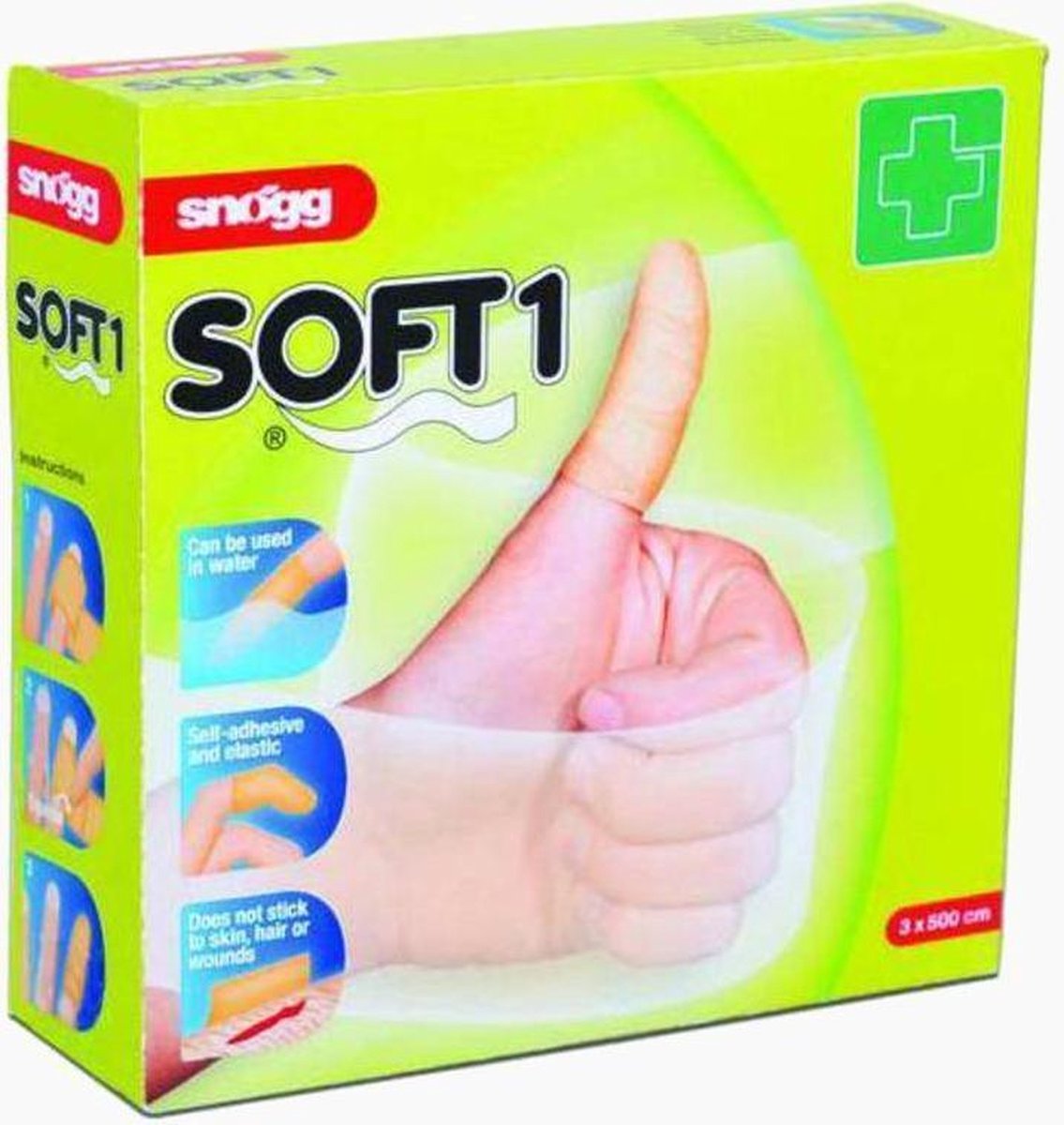 SNOGG 12332 Soft Next pleisters natuur 4.5 m x 3 cm