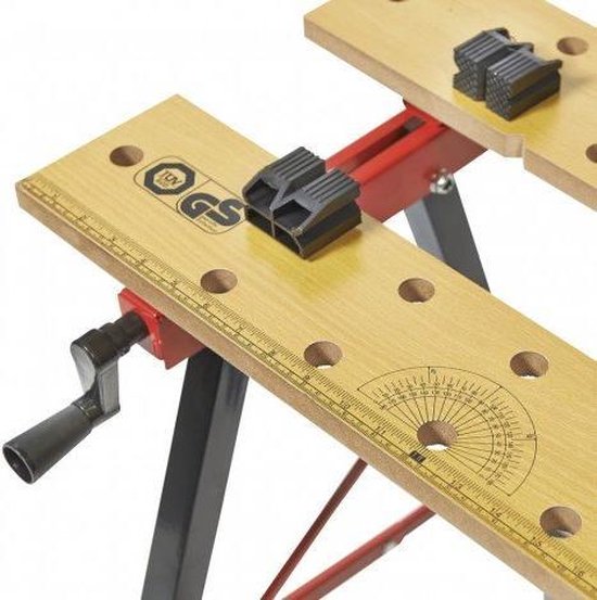 Brüder Mannesmann M 7000 Inklapbare werkbank - Zwart