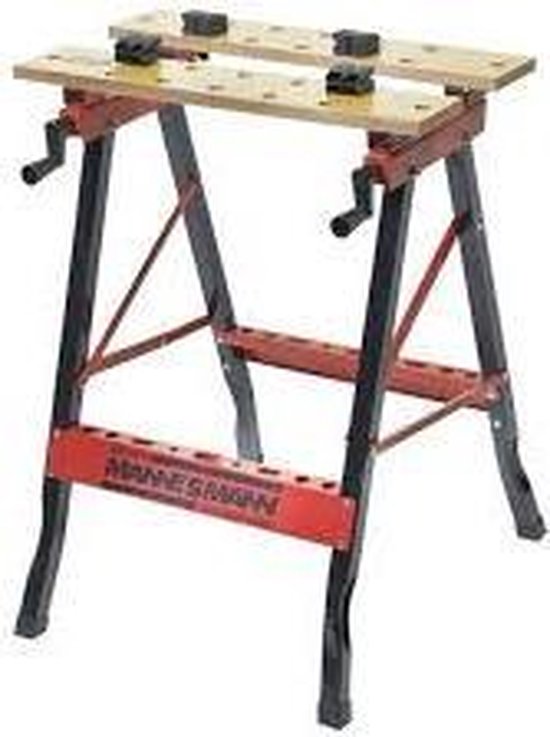 Brüder Mannesmann M 7000 Inklapbare werkbank - Zwart