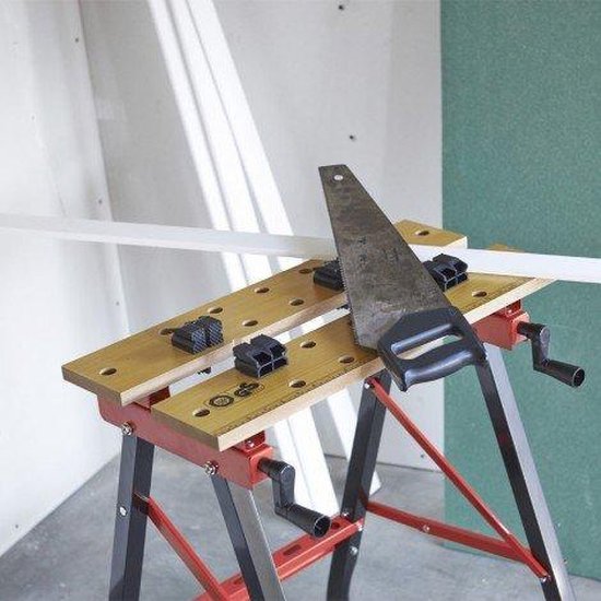 Brüder Mannesmann M 7000 Inklapbare werkbank - Zwart