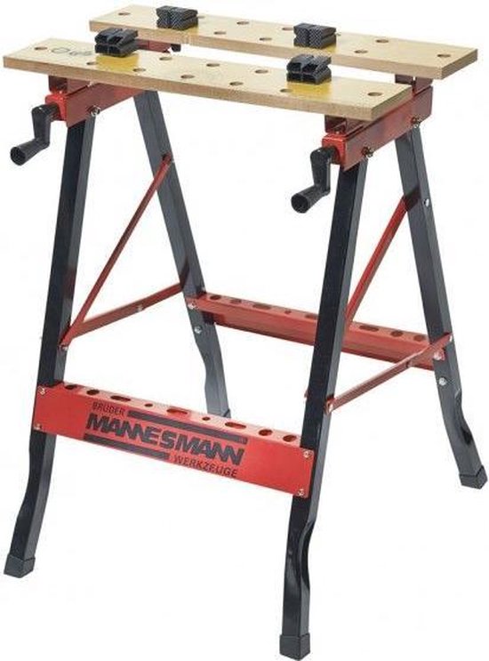 Brüder Mannesmann M 7000 Inklapbare werkbank - Zwart
