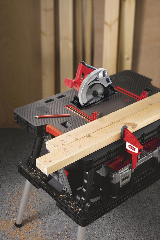 Keter 237005 Inklapbare werkbank - Zwart