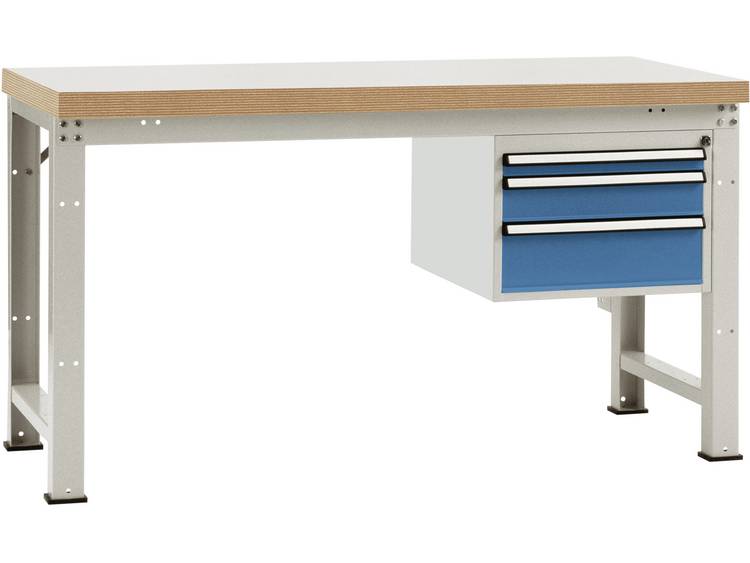 Manuflex WP5412.0002 Compleet werkbank reden PROFI standaard met Beuken massief-plaat, bxdxh = 1500 x 700 x 840 mm