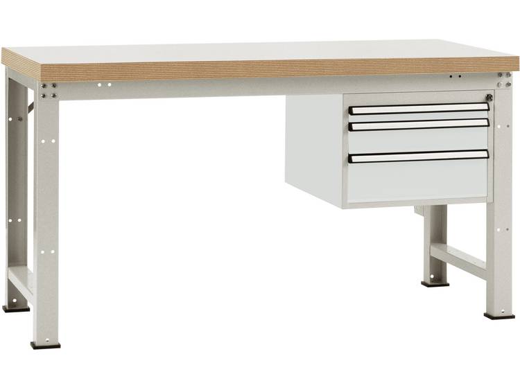 Manuflex WP5412.7035 Compleet werkbank reden PROFI standaard met Beuken massief-plaat, bxdxh = 1500 x 700 x 840 mm