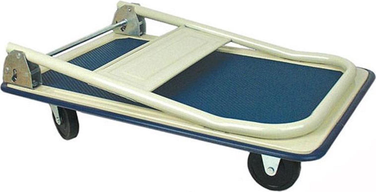 Brüder Mannesmann 096-T-120KG Plateauwagen Inklapbaar Staal Laadvermogen (max.): 120 kg - Blauw