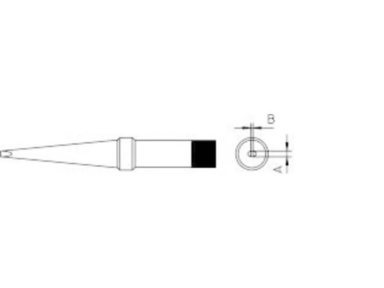 Weller 4PTM7-1 Soldeerpunt Langwerpig Grootte soldeerpunt 3.2 mm Inhoud: 1 stuk(s)