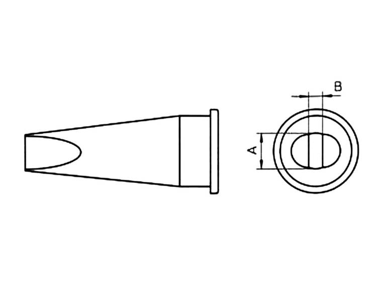 Weller LHT-C Soldeerpunt Beitelvorm, recht Grootte soldeerpunt 3.2 mm Inhoud: 1 stuk(s)