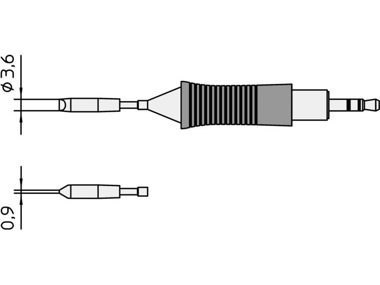 Weller RT11 Soldeerpunt Beitelvorm, recht Grootte soldeerpunt 3.7 mm Inhoud: 1 stuk(s)