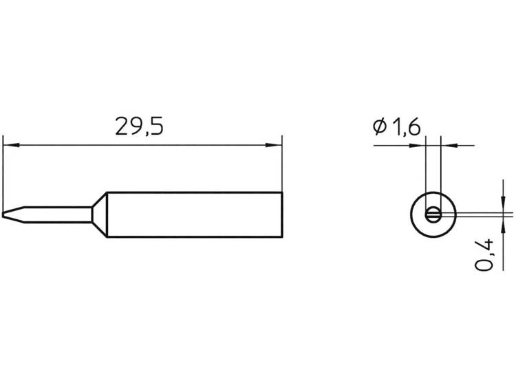 Weller XNT 6 Soldeerpunt Beitelvorm Grootte soldeerpunt 1.6 mm Inhoud: 1 stuk(s)