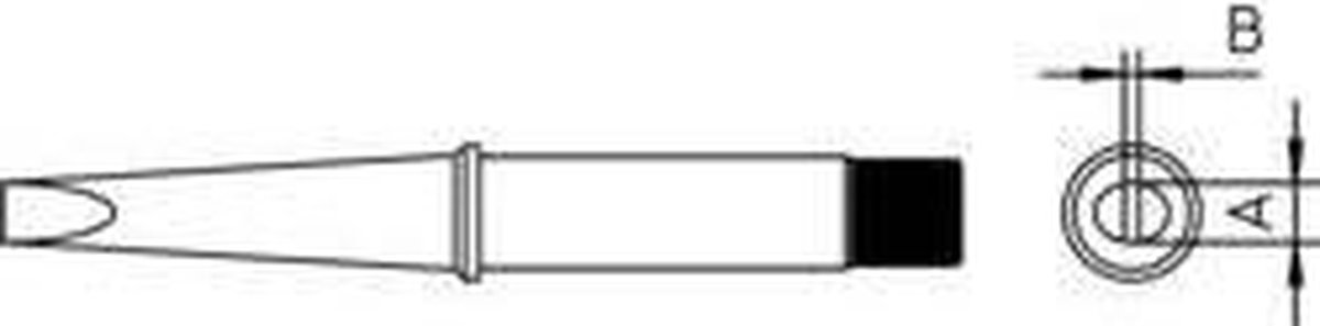 Weller 4CT6C8-1 Soldeerpunt Beitelvorm, recht Grootte soldeerpunt 3.2 mm Inhoud: 1 stuk(s)