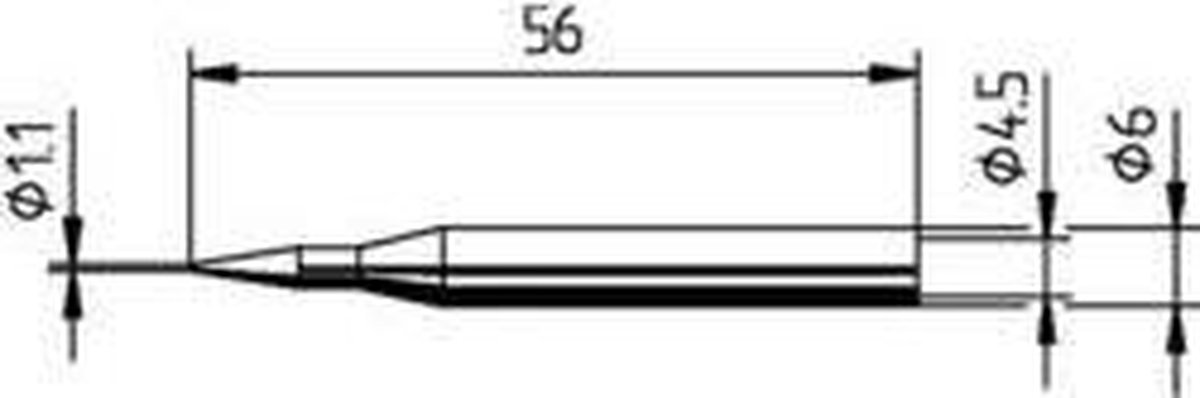 Ersa 0162BD Soldeerpunt Potloodvorm Grootte soldeerpunt 1.10 mm Inhoud: 1 stuk(s)