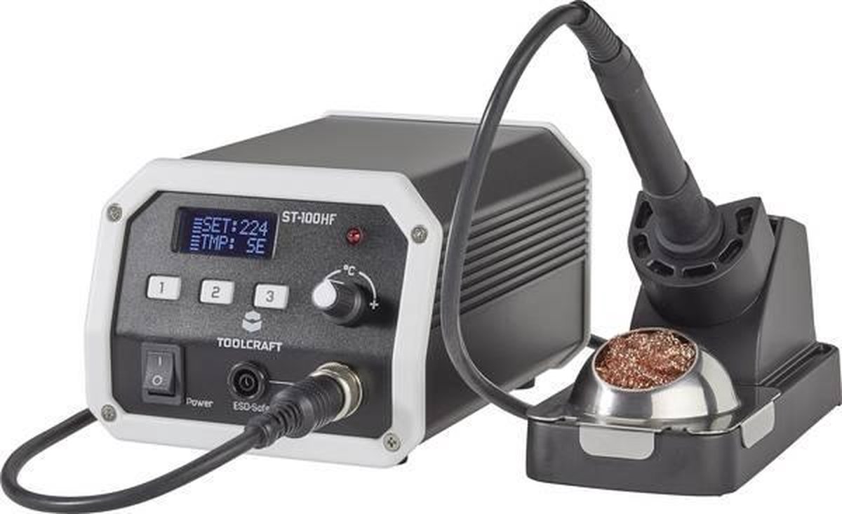 TOOLCRAFT ST-100 HF Hoogfrequent soldeerstation Digitaal 100 W 50 tot 480 Â°C - Coral