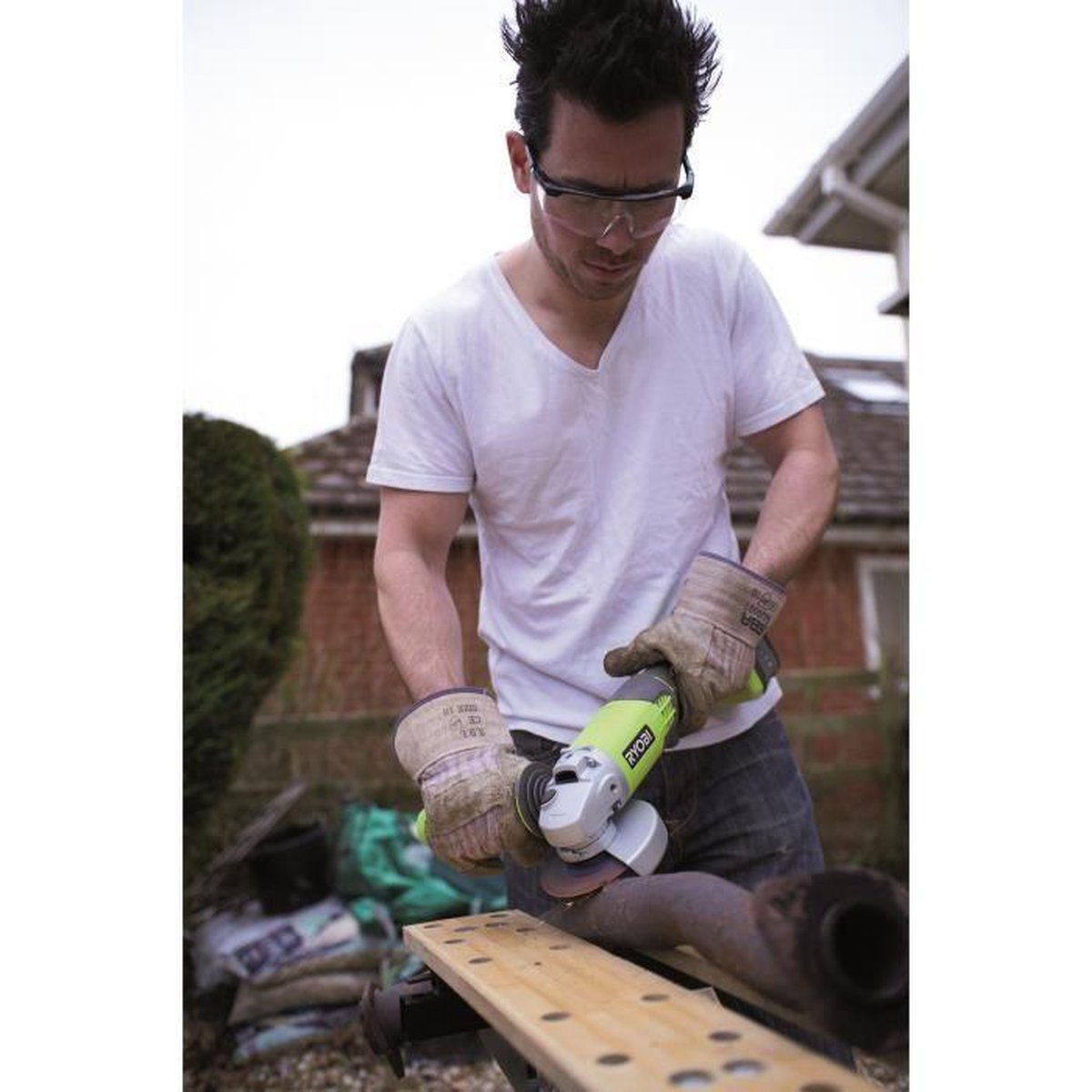 Ryobi R18AG-0 One+ 5133001903 Haakse accuslijper 115 mm Zonder accu 18 V