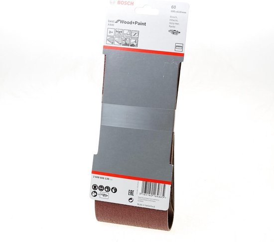 Bosch 2608606130 Schuurband Korrelgrootte 60 (l x b) 610 mm x 100 mm 3 stuk(s)