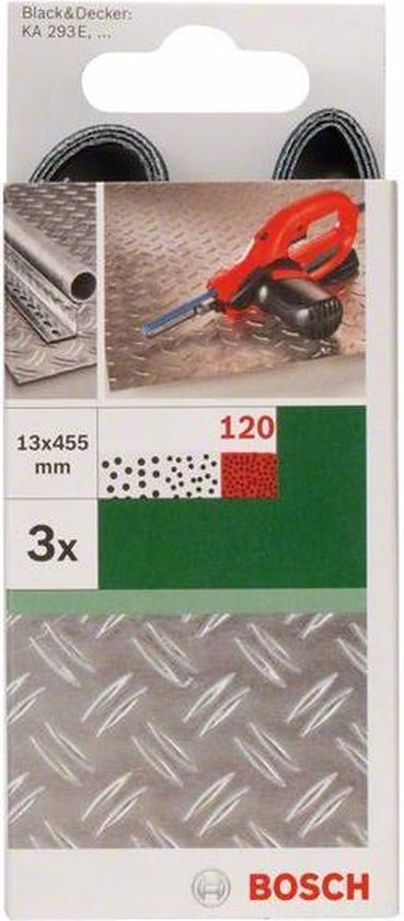 Bosch 2609256242 Schuurband Korrelgrootte 120 (l x b) 455 mm x 13 mm 3 stuk(s)