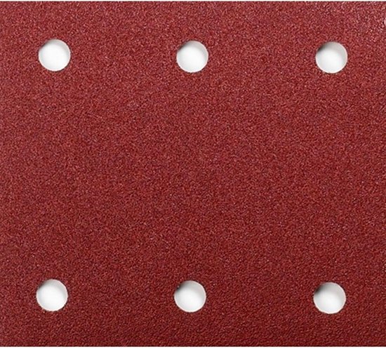 Makita P-33093 Oscillerend schuurpapier Met klittenband Korrelgrootte 60 (l x b) 102 mm x 115 mm 10 stuk(s) - Rood