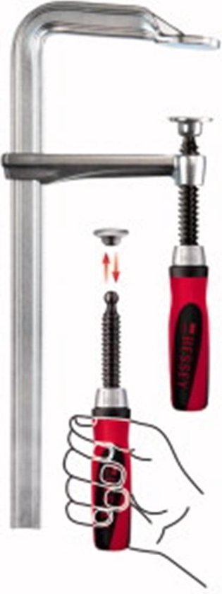 Bessey GZ25-2K Geheel stalen lijmtang GZ-2K Spanbereik: 250 mm Afm. werkbereik: 120 mm