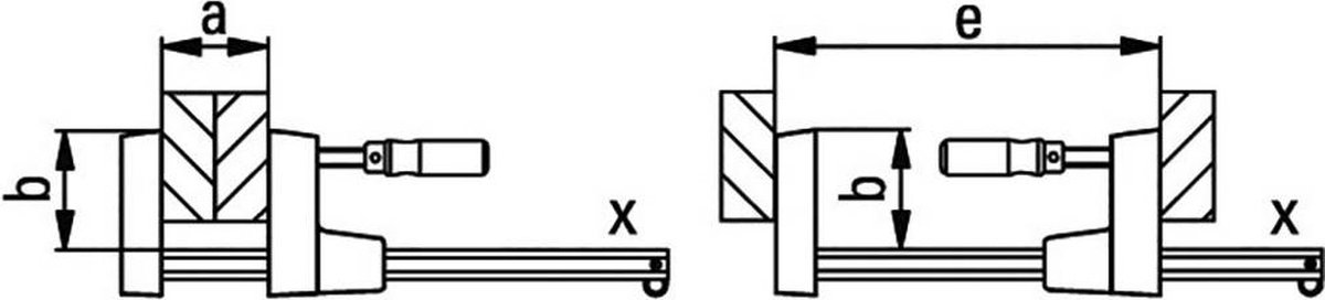 Bessey UK60 UniKlamp Spanbereik: 600 mm Afm. werkbereik: 80 mm
