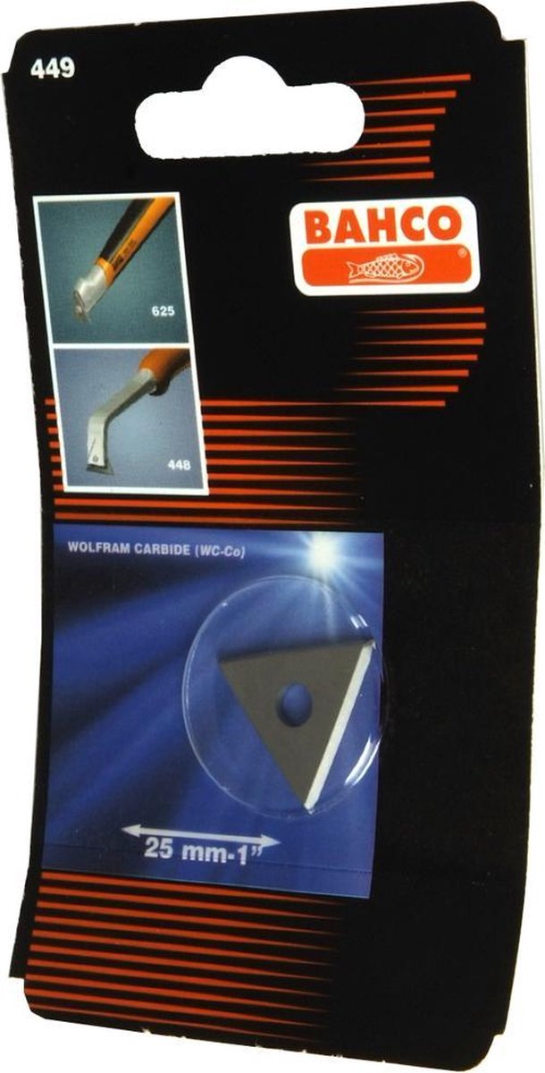 Bahco 449 Kleuren schraperklingen 25mm 3-kant, voor 625 + 448