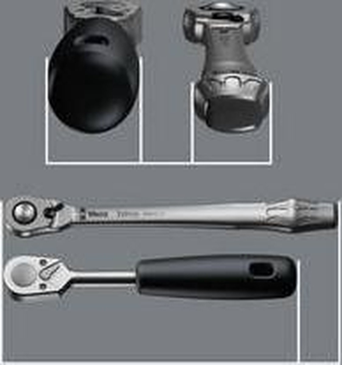 Wera Zyklop Metal 8004 C 05004064001 Omschakelratel 1/2 (12.5 mm) 281 mm