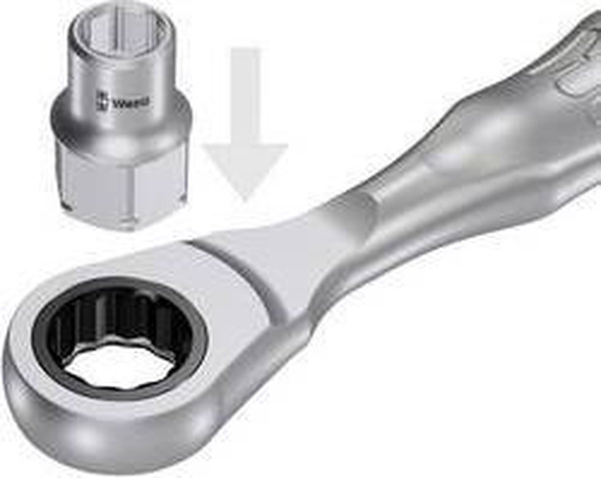 Wera Zyklop Mini 2 05003660001 Omschakelratel 1/4 (6.3 mm) 107 mm