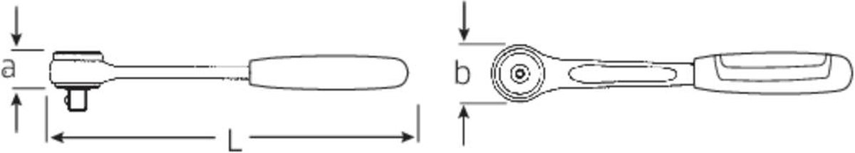 Stahlwille 411-2K 11231011 Omschakelratel 1/4 (6.3 mm) 118 mm