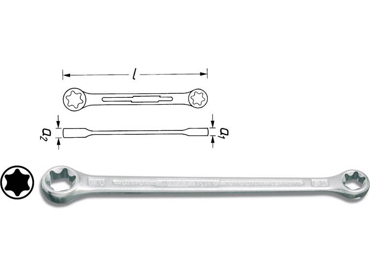 Hazet 609-E10XE12 Dubbele ringsleutel 9.42 - 11.17 mm