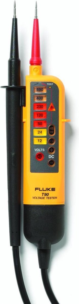 Fluke T90 Tweepolige spanningstester CAT II 690 V, CAT III 600 V LED, Akoestisch