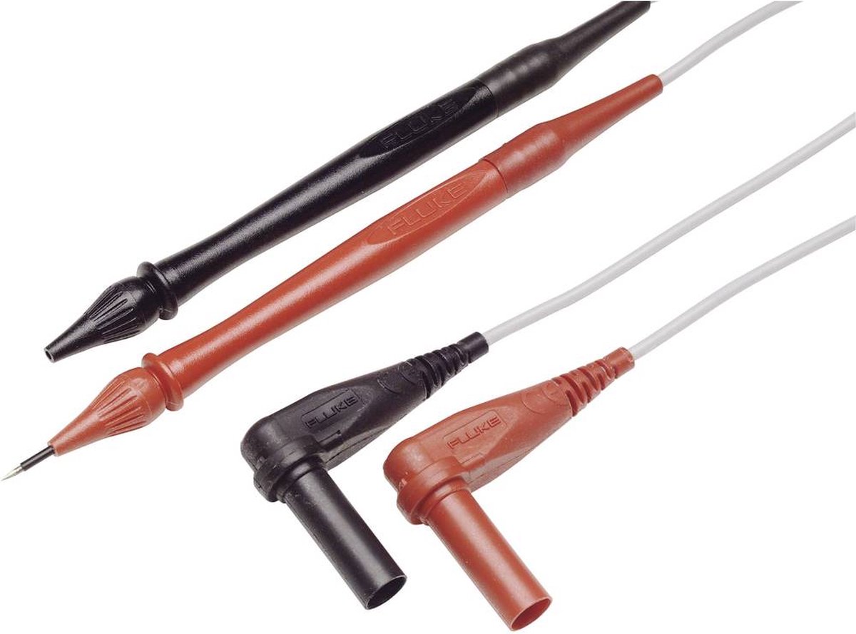 Fluke TL40 Veiligheidsmeetsnoerenset [Testpunt - Banaanstekker 4 mm] Rood, - Zwart