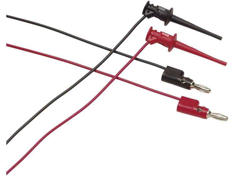 Fluke TL950 Meetsnoerenset [Krokodilklem - Bananenstekker 4 mm] 0.90 m Rood, - Zwart