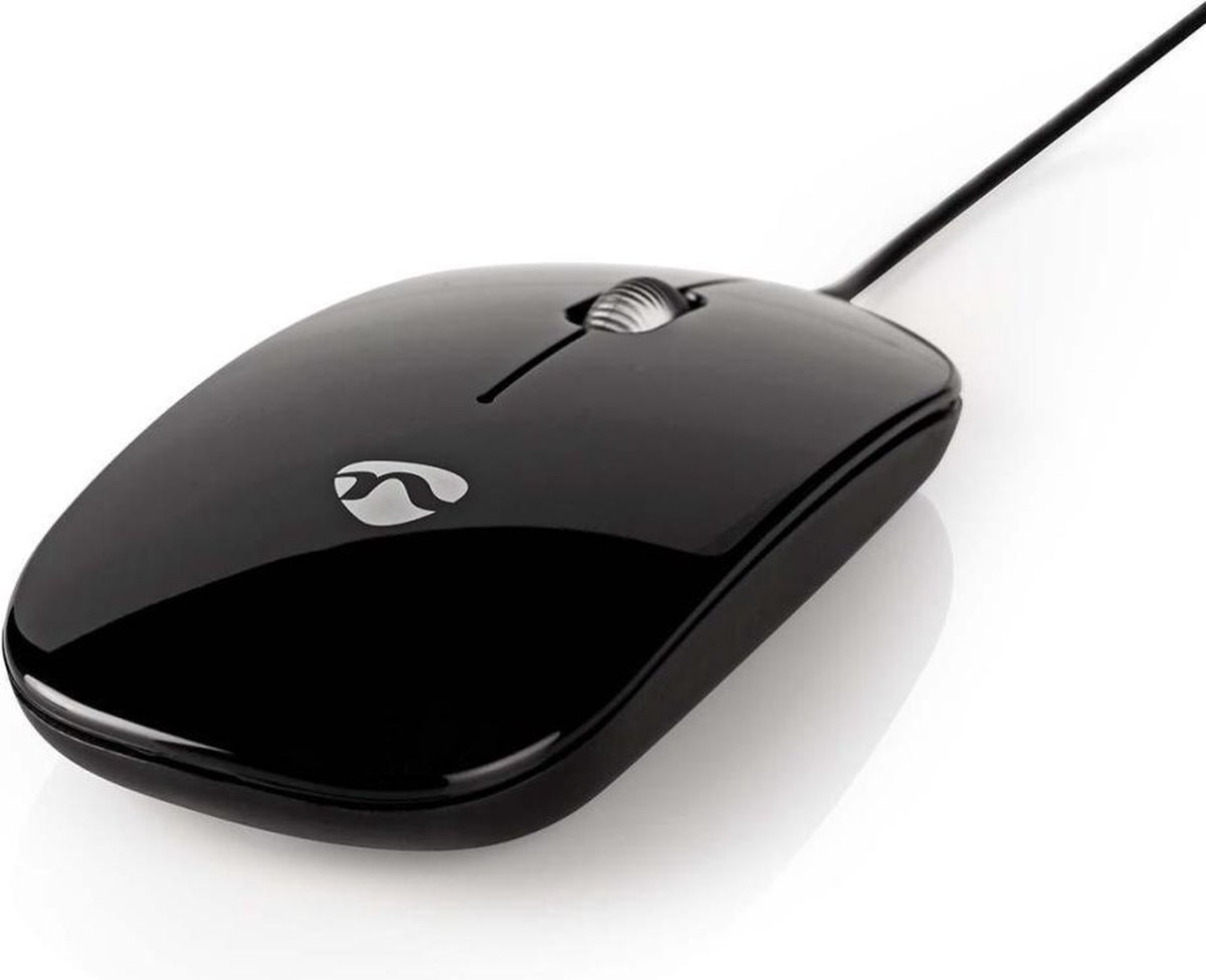 Nedis MSWD200BK Bedrade Muis 1000 Dpi 3-knops - Zwart