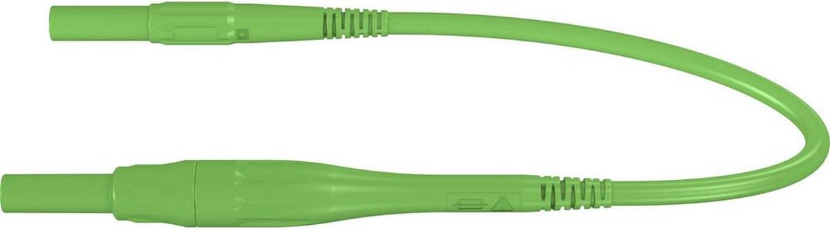 StÃ¤ubli XSMF-419 Meetsnoer [Banaanstekker 4 mm - Banaanstekker 4 mm] 1.00 m - Groen