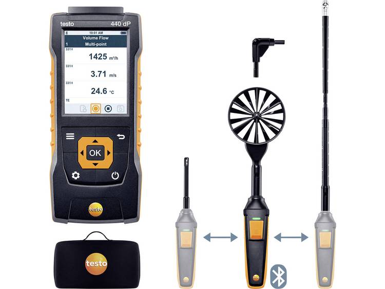 testo 440 Set2 delta P Windmeter