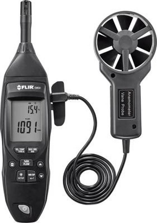 Flir EM54 Windmeter 0.4 tot 30 m/s Met temperatuurmeting, Magnetisch vleugelrad, Externe sensor