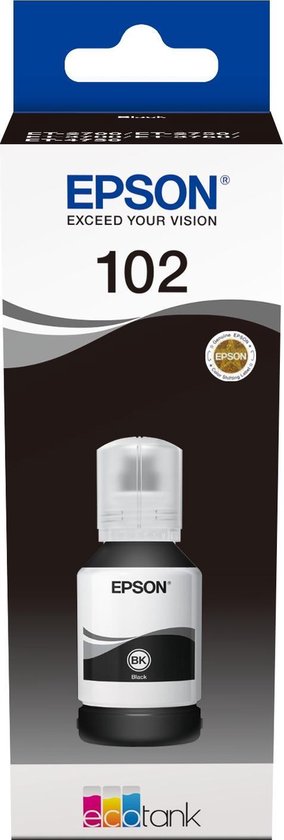 Epson 102 Inktflesje Pigment - Zwart