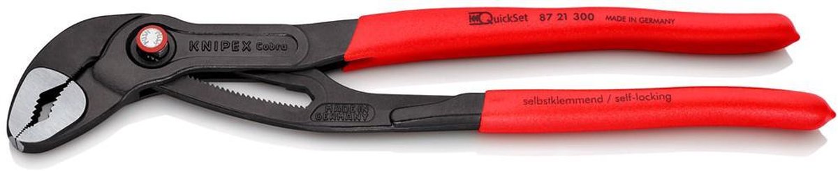 Knipex CobraÂ® QuickSet 87 21 300 Waterpomptang 60 mm 300 mm