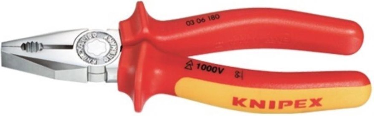 Knipex 03 06 180 SB VDE Combinatietang 180 mm DIN ISO 5746, DIN EN 60900