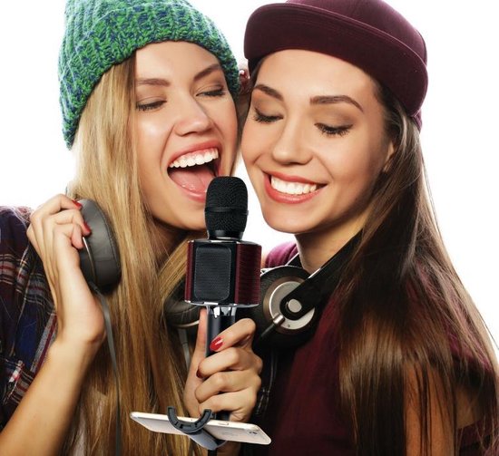 Lenco BMC-090PI Bluetooth luidspreker AUX, Incl. houder - Roze