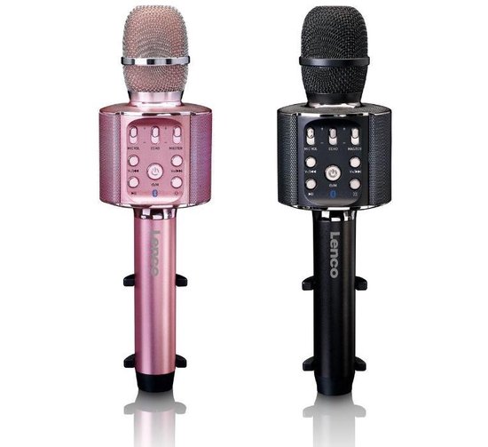 Lenco BMC-090PI Bluetooth luidspreker AUX, Incl. houder - Roze