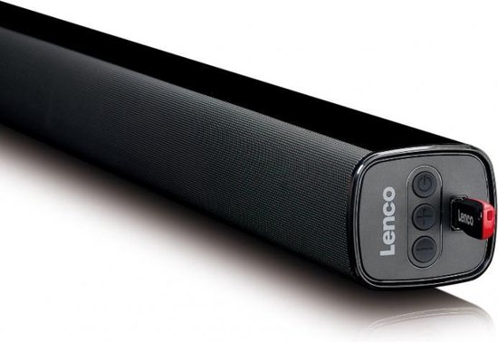 Lenco SB-080BK Soundbar Bluetooth, USB - Zwart